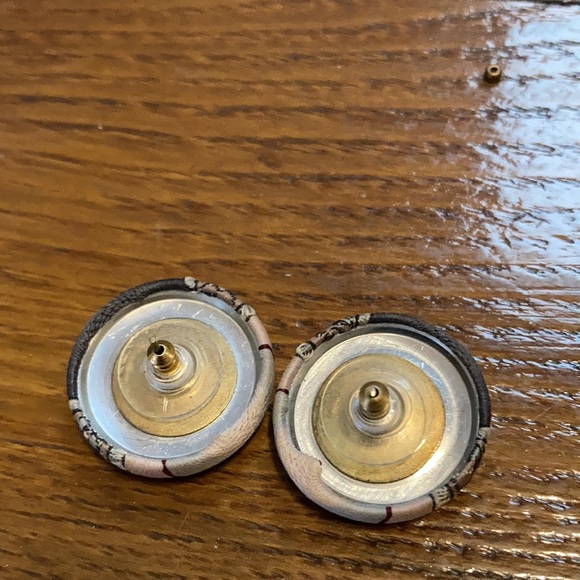 Repurposed Vintage Tie Earrings - Picture 3 of 4